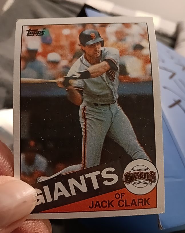 1985 Topps #740 Jack Clark — front