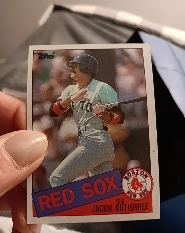 1985 Topps #89 Jackie Gutierrez Boston Red Sox — front