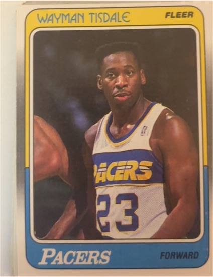 1988 Fleer Basketball #60 Wayman Tisdale — front