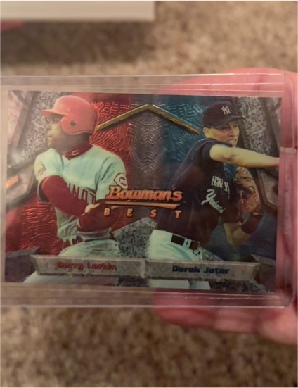 1994 Bowman's Best #95 Derek Jeter / Barry Larkin — front