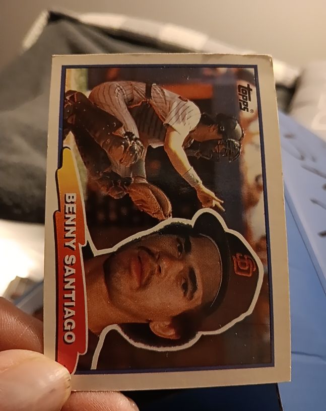 1988 Topps Big #12 Benny Santiago — front