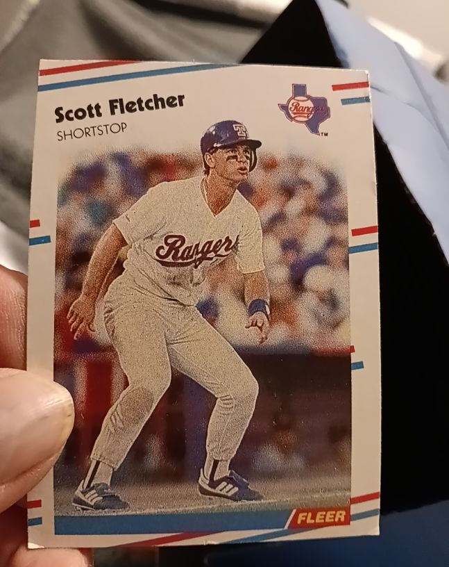 1988 Fleer #466 Scott Fletcher — front