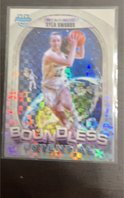 2024-25 Bowman University Chrome #BP-19 Syla Swords Boundless Potential — front