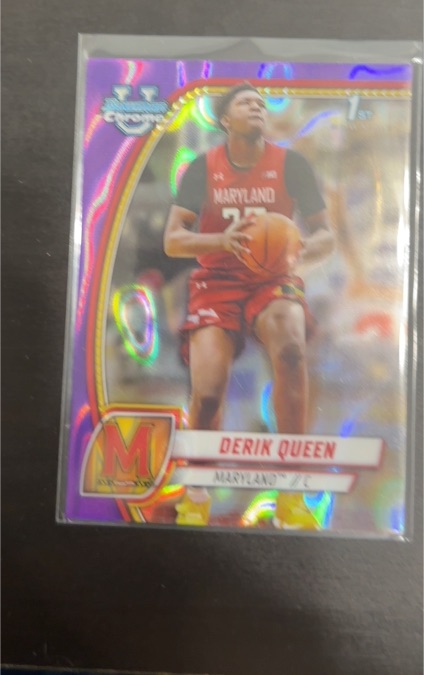 2024-25 Bowman University Chrome #19 Derik Queen — front