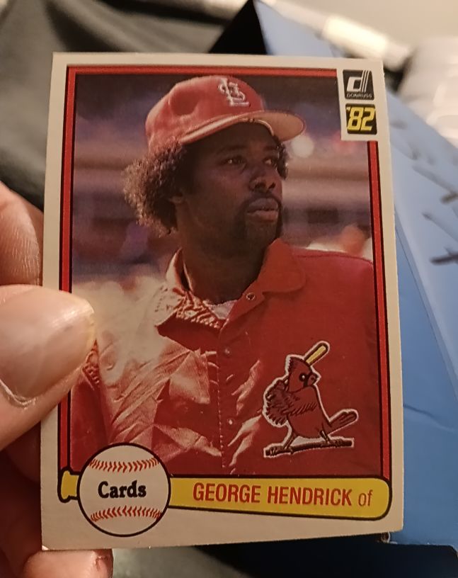 1982 Donruss #40 George Hendrick — front