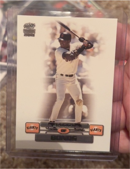 2001 Pacific Paramount #SAMPLE Barry Bonds — front