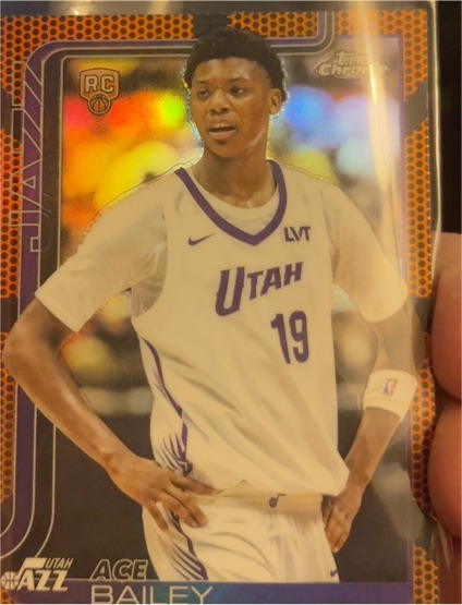 2025-26 Topps Chrome #255 Ace Bailey — front