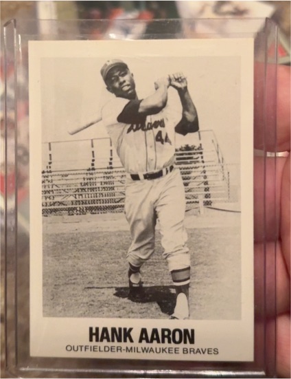 1977 TCMA Renata Galasso #44 Hank Aaron Milwaukee Braves — front