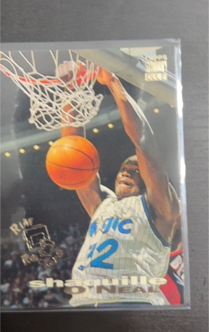 1993-94 Topps Stadium Club Rim Rockers #1 Shaquille O'Neal — front