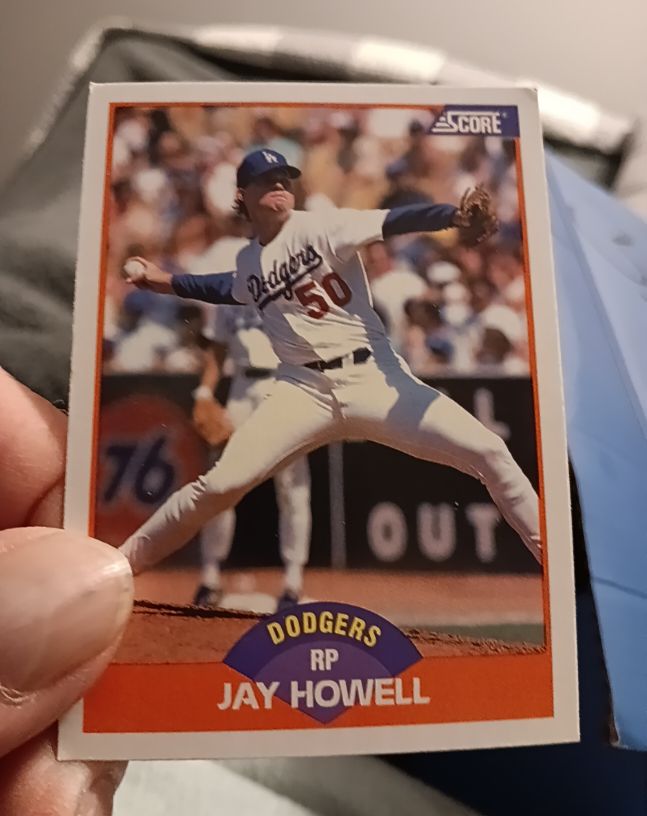 1989 Score #378 Jay Howell — front