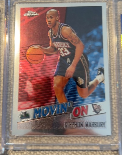 1998-99 Topps Chrome #223 Stephon Marbury Movin' On — front