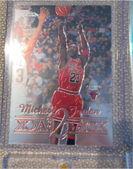 1998 Topps Chrome #B1 Michael Jordan Back 2 Back — front