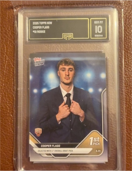 2025 Topps Now #D1 Cooper Flagg — front