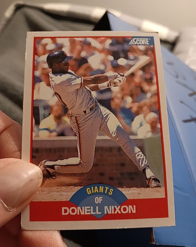 1989 Score #481 Donell Nixon — front