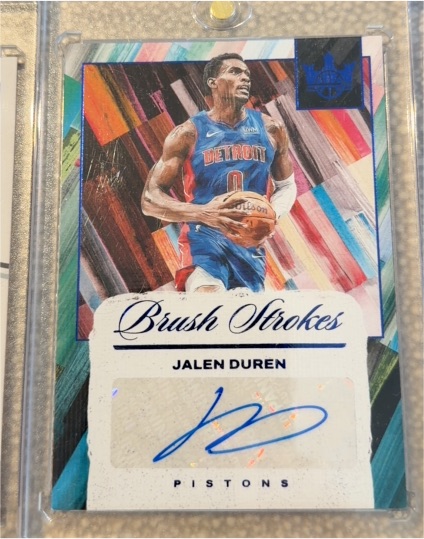 2024-25 Panini Court Kings Brush Strokes #BR-JAD Jalen Duren — front