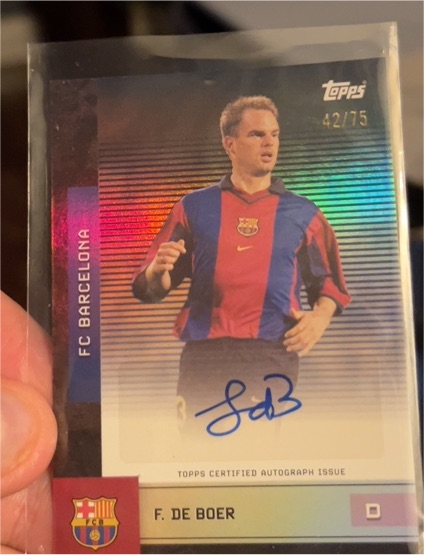 2025 Topps FC Barcelona #42/75 F. De Boer — front