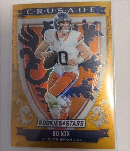 2025 Panini Rookies & Stars Crusade Silver Prizm #28 Bo Nix — front