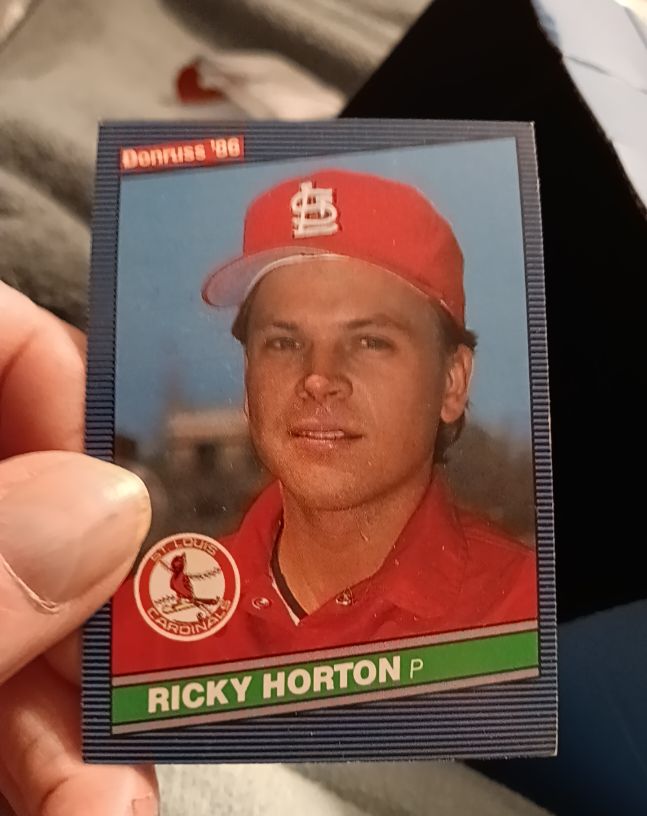 1986 Donruss #138 Ricky Horton — front