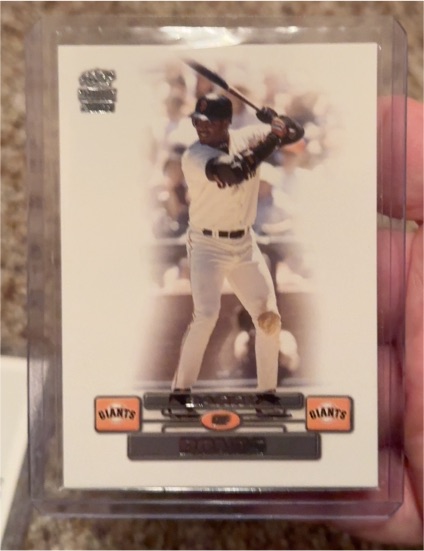 2001 Pacific Paramount #SAMPLE Barry Bonds — front