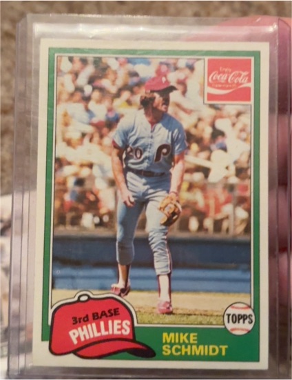 1981 Topps Coca-Cola #9 Mike Schmidt — front