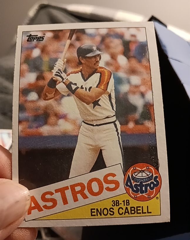 1985 Topps #786 Enos Cabell — front