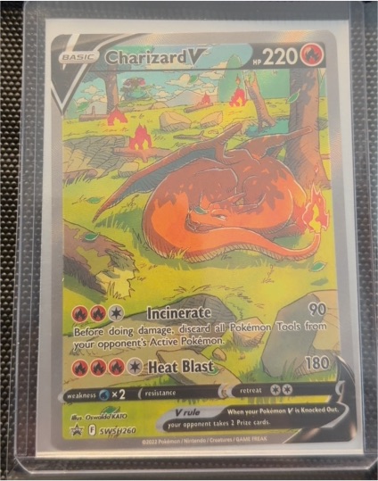 2022 Pokémon SWSH Black Star Promo #SWSH260 Charizard V — front