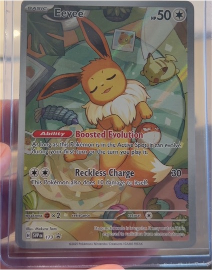 2025 Pokemon Scarlet & Violet Promo Cards SVP 173 Eevee Prismatic Evolutions — front