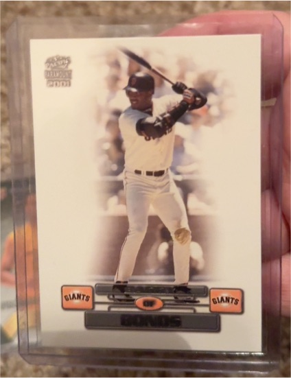 2001 Pacific Paramount #SAMPLE Barry Bonds — front
