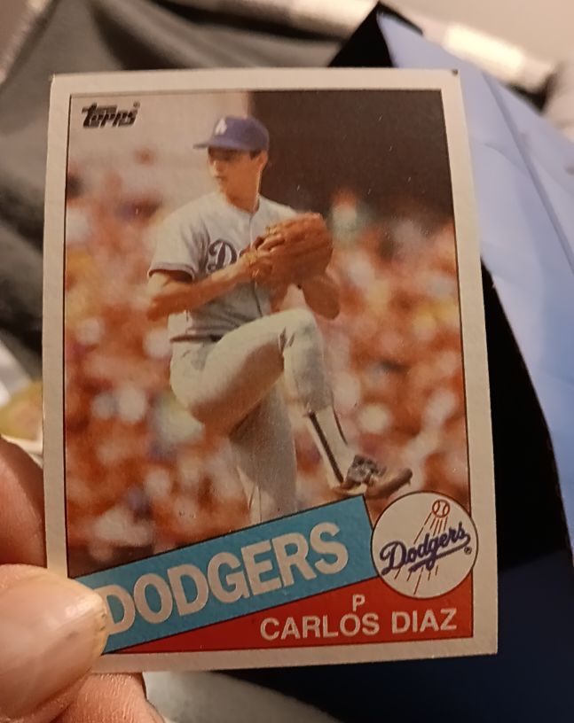 1985 Topps #159 Carlos Diaz — front