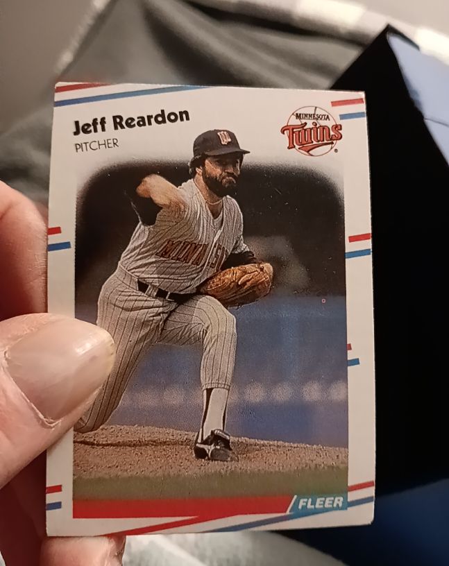 1988 Fleer #20 Jeff Reardon — front
