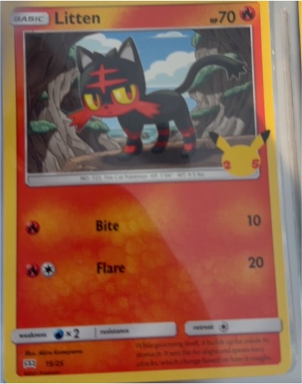 2021 McDonald's 25th Anniversary Promo #15 Litten — front