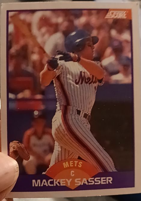 1989 Score #303 Mackey Sasser — front