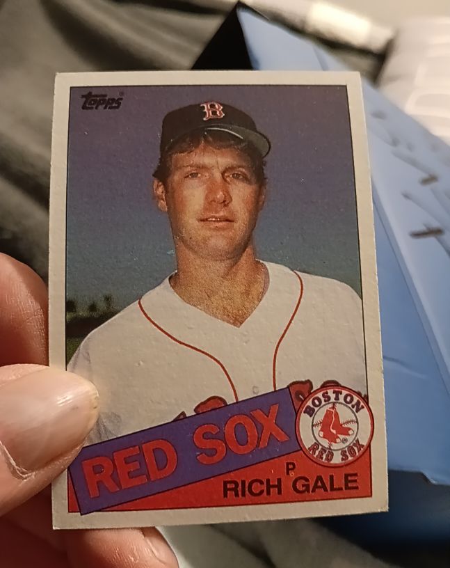 1985 Topps #606 Rich Gale — front
