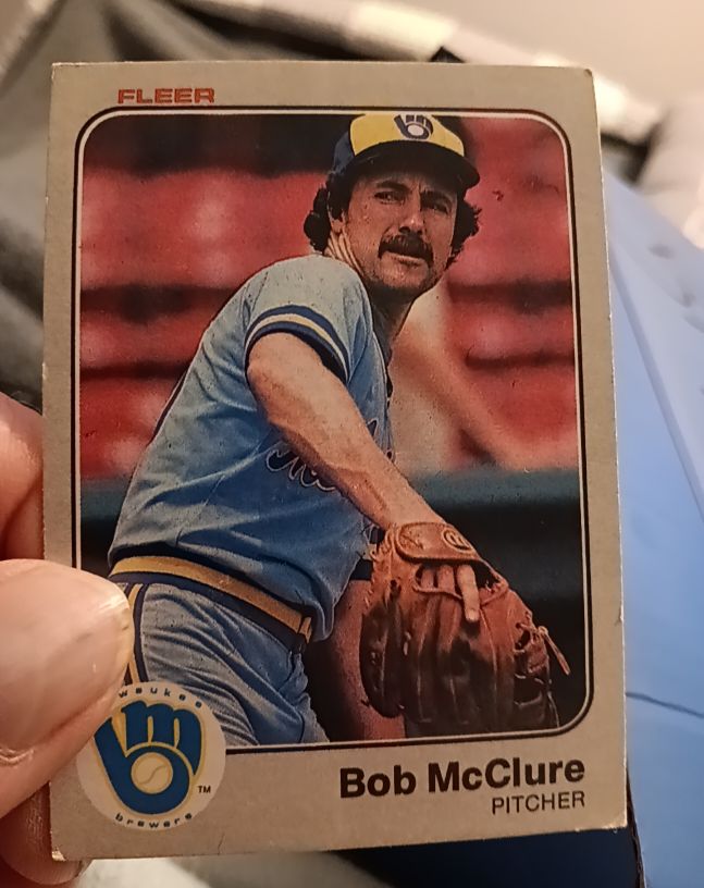 1983 Fleer #38 Bob McClure — front