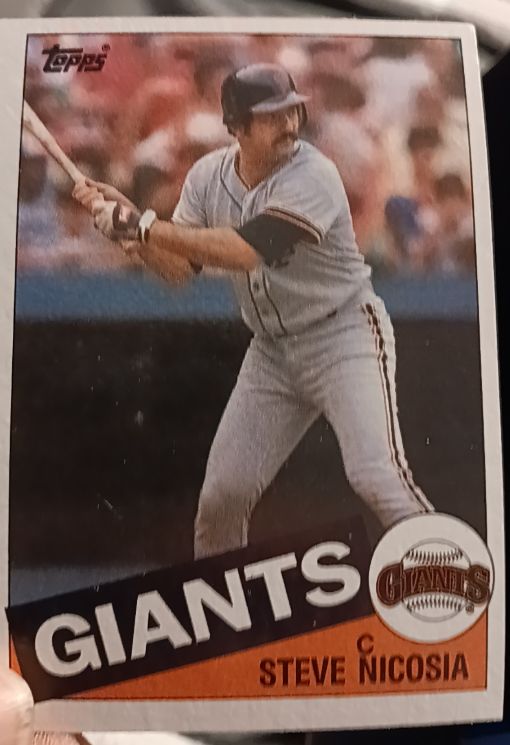 1985 Topps #191 Steve Nicosia — front