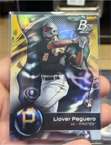 2023 Bowman Platinum #18 Liover Peguero — front