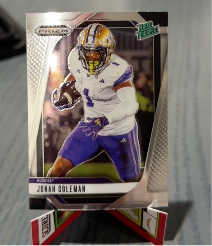 2025 Panini Prizm Draft Picks #169 Jonah Coleman — front