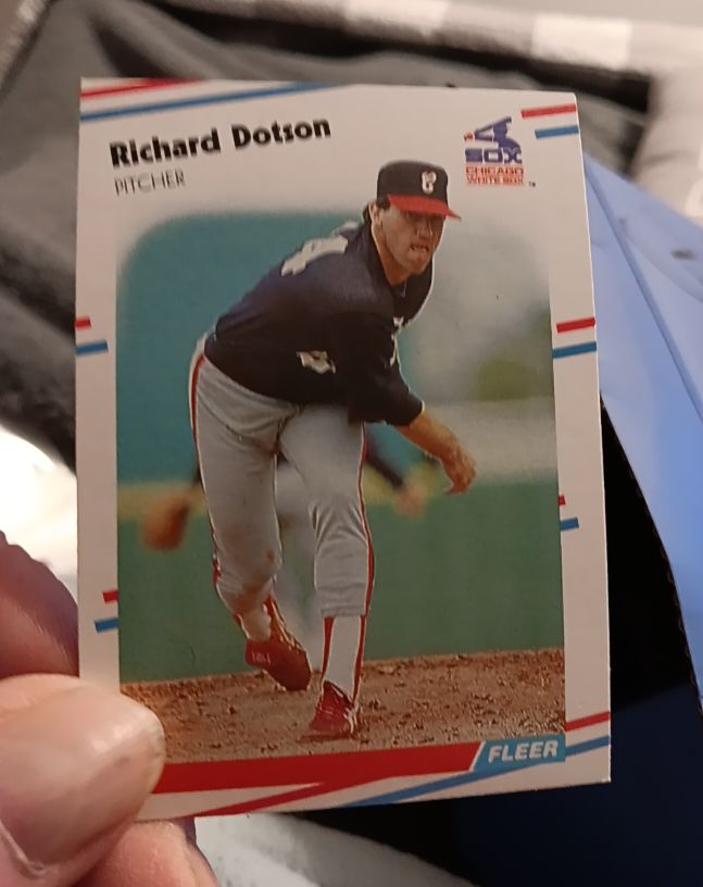 1988 Fleer #396 Richard Dotson — front