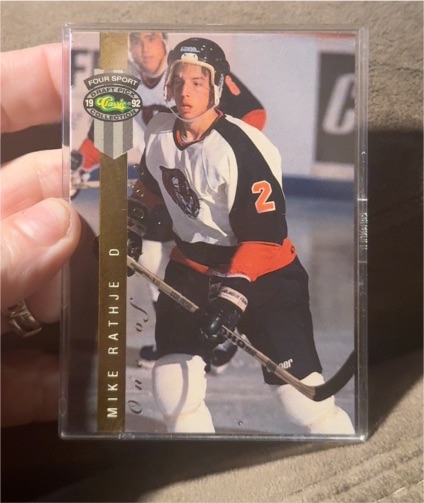 1992 Classic Four Sport Draft Pick Collection #LP23 Mike Rathje — front