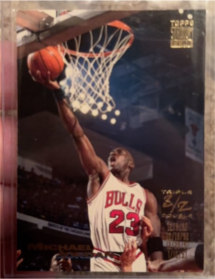 1993-94 Topps Stadium Club Triple Double #1 Michael Jordan — front