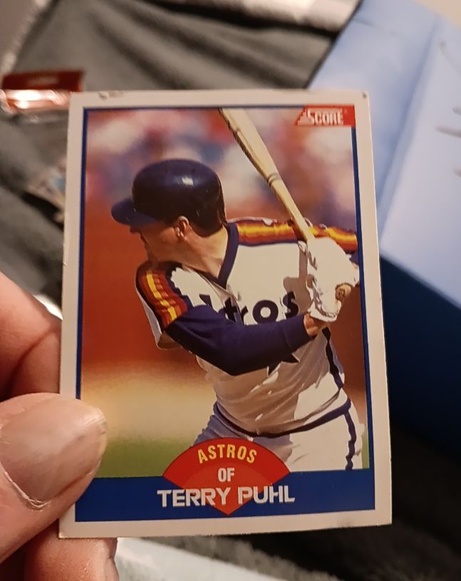 1989 Score #567 Terry Puhl Houston Astros — front