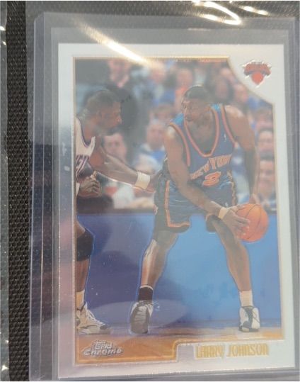 1997 Topps Chrome Larry Johnson — front