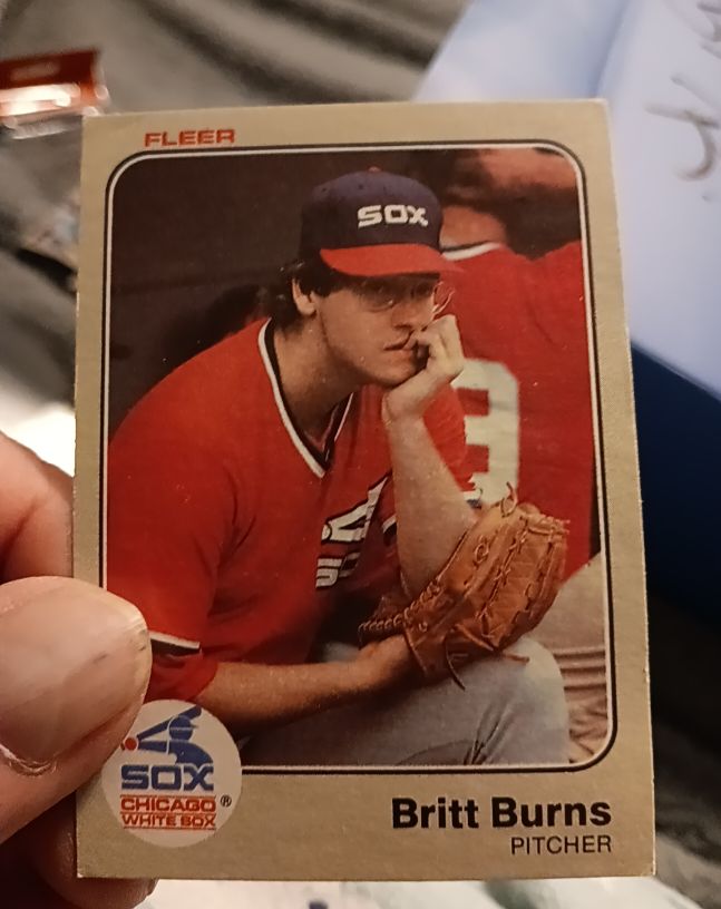 1983 Fleer #232 Britt Burns — front