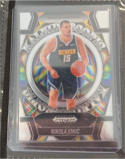 2024-25 Panini Prizm Black #8 Nikola Jokic Kaleidoscopic Silver — front