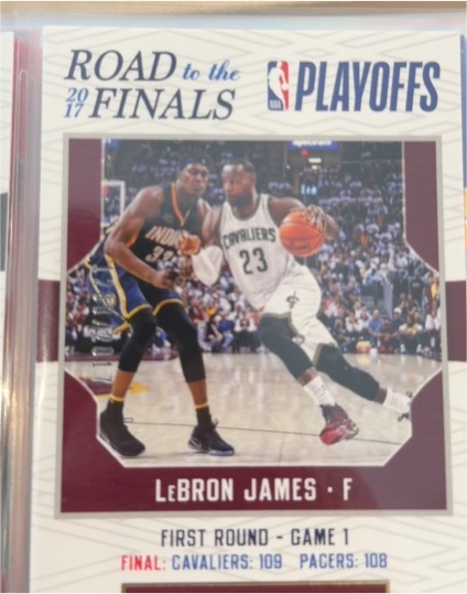 2017-18 Panini Hoops #19 LeBron James Road to the Finals — front