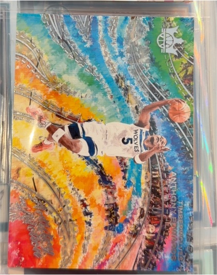 2024-25 Panini Court Kings Artistry in Motion #5 Anthony Edwards — front