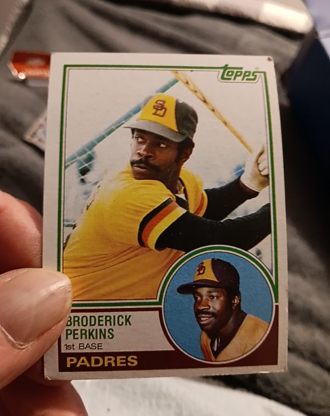 1983 Topps #593 Broderick Perkins — front