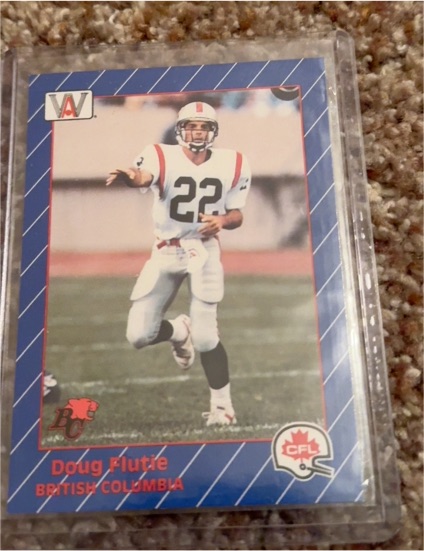 1991 AW Sports CFL #7 Doug Flutie — front