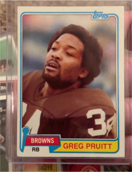 1981 Topps #415 Greg Pruitt — front