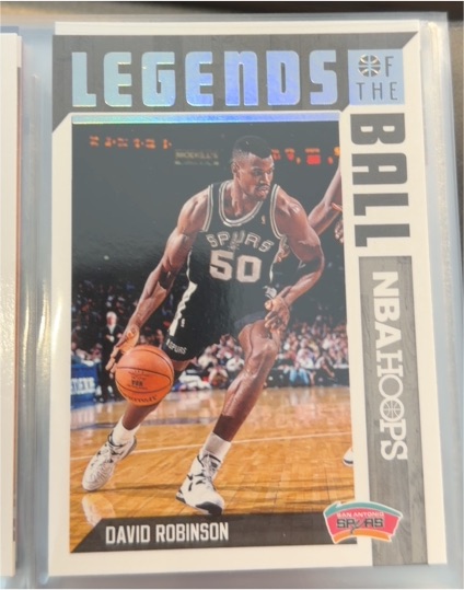 2017-18 Panini Hoops #17 David Robinson Legends of the Ball — front